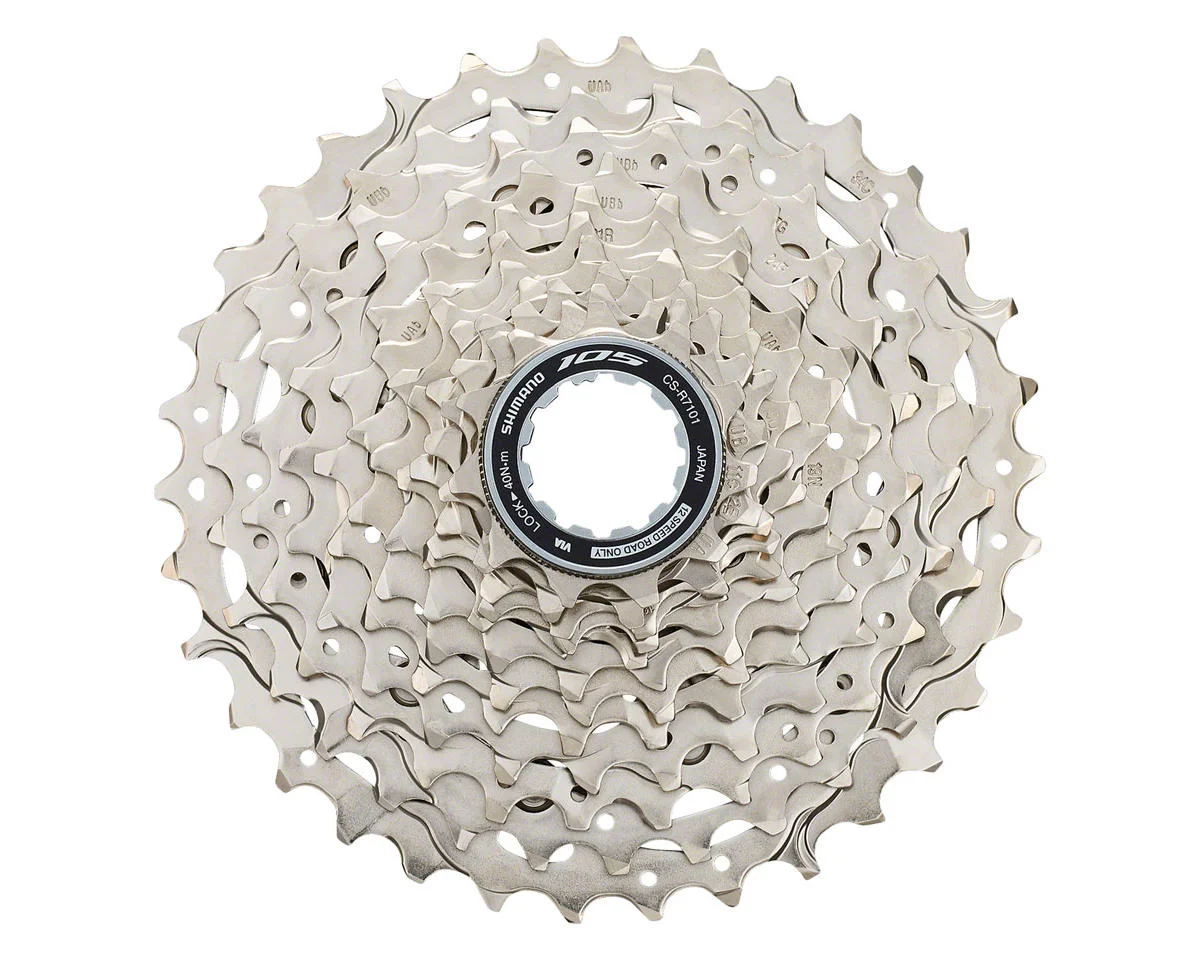 Shimano 105 CS-R7101 Cassette (Silver) (12-Speed) (Shimano HG) (11-34T)